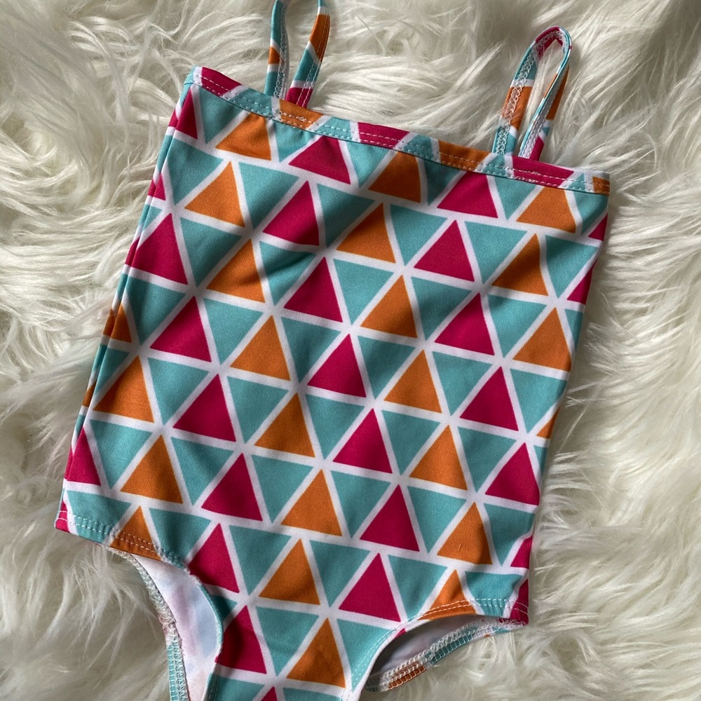 6-12M Masala Baby Geometric Swimsuit